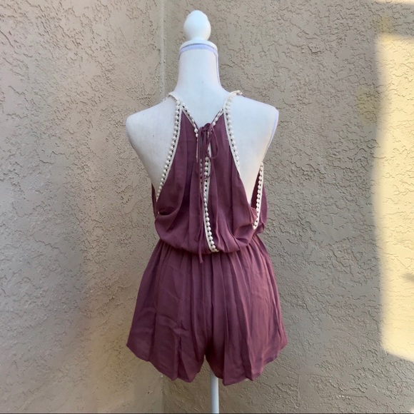 Mauve Ivory Romper - Picture 5 of 5